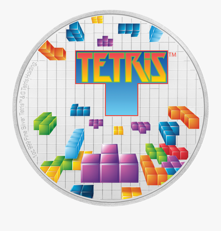 Transparent Tetris Blocks Png - Tetris Silver Coin, Transparent Clipart