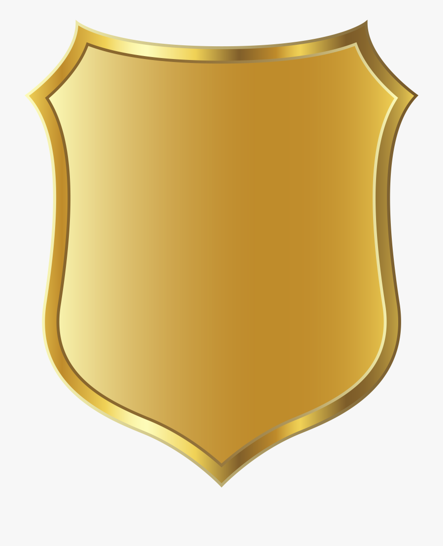 Police Badge Clipart - Gold Police Badge Clipart, Transparent Clipart