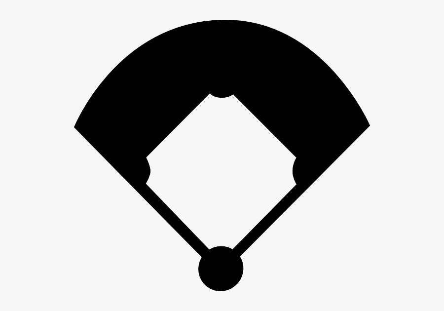 Clip Art Baseball Glove Silhouette - Baseball Field Clipart, Transparent Clipart