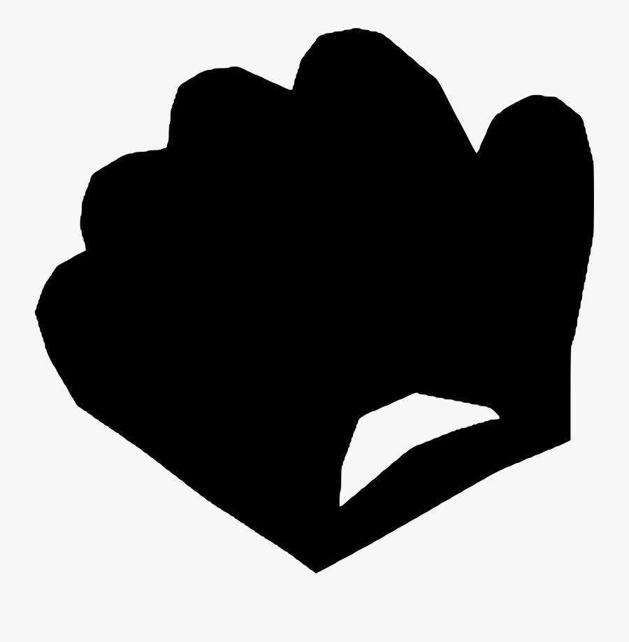 Baseball Glove Silhouette At Getdrawings, Transparent Clipart