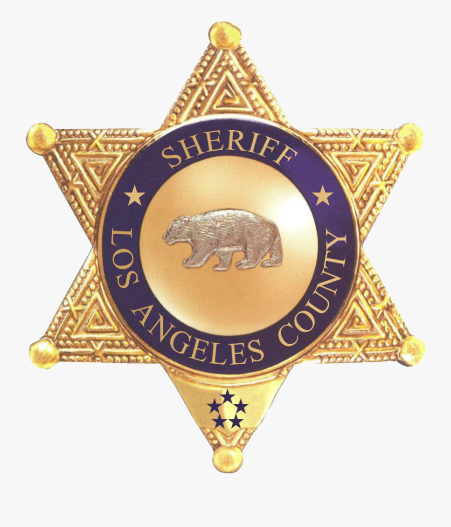 Transparent Sheriff Badges Clipart - La County Sheriff Star, Transparent Clipart