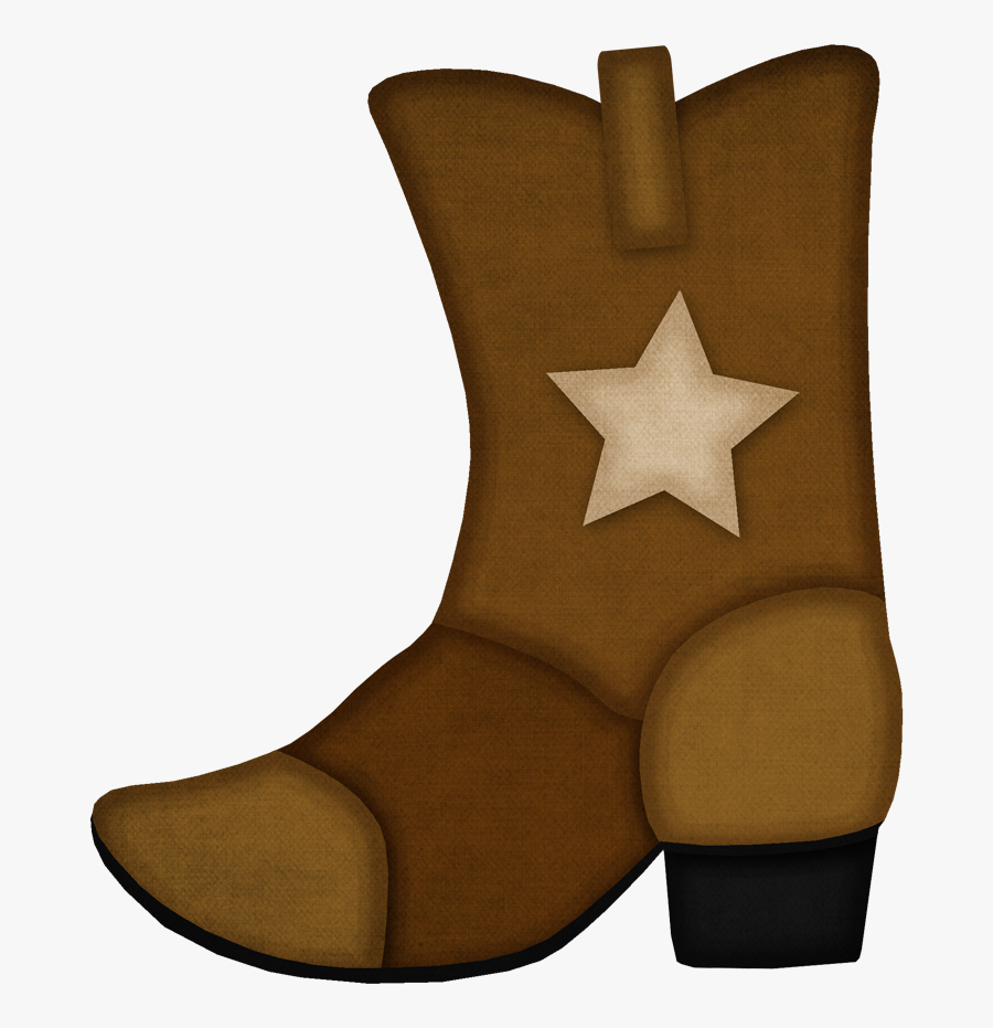 Western Clipart Sheriff Badge - Bota Vaquera De Fomi, Transparent Clipart