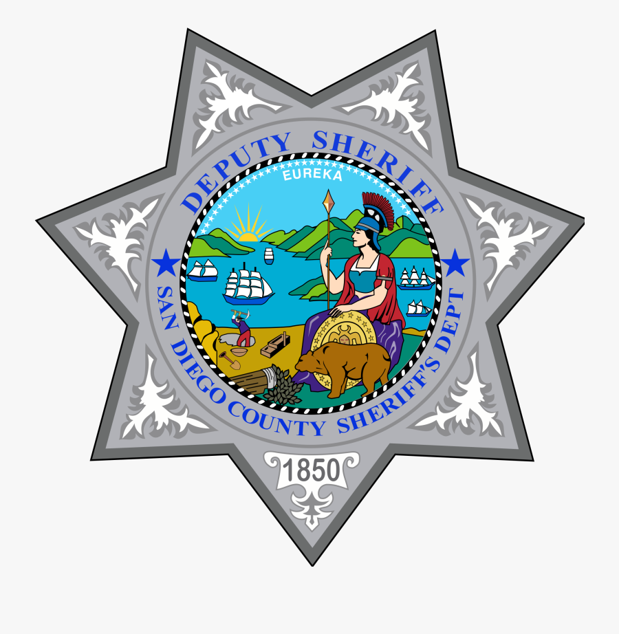 Sheriff Badge 2, Buy Clip Art - San Diego Sheriff's Department Badge, Transparent Clipart
