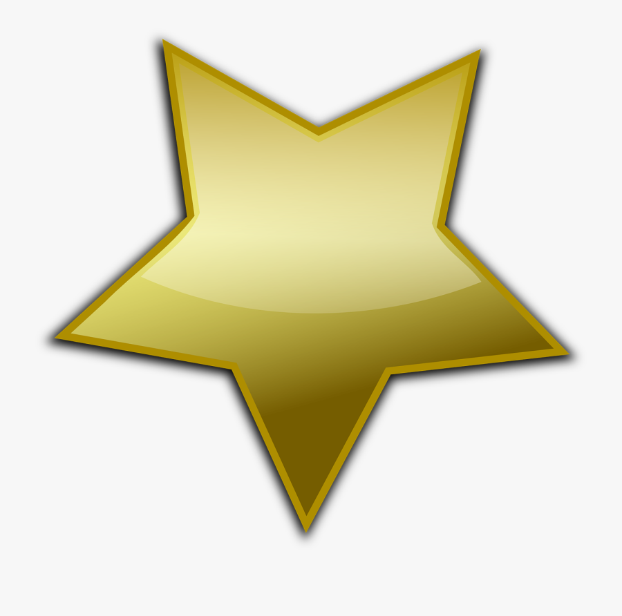 Star Clipart Sheriff - Gold Star Clip Art, Transparent Clipart