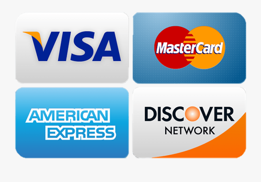 Clip Art Credit Card Logos Clip Art - Visa Mastercard Amex Discover Logos, Transparent Clipart