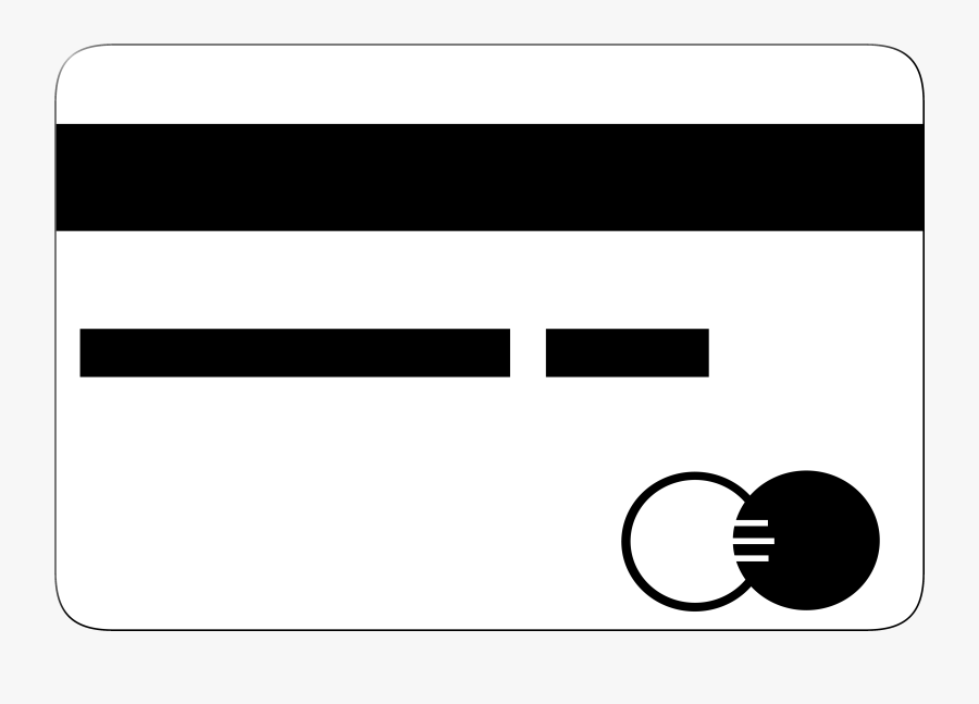 Credit Card In Black And White Color Png Image - Credit Card White Png, Transparent Clipart