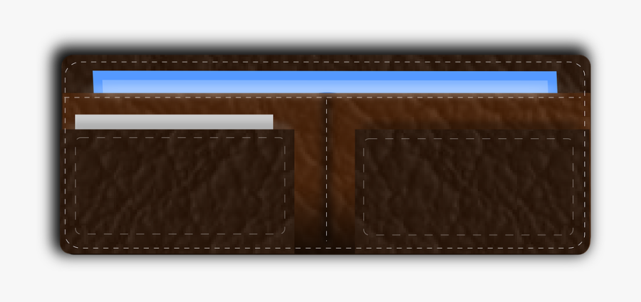 Wallet Money Leather Pocket Purse Credit Cards - Wallet Open Transparent Background, Transparent Clipart
