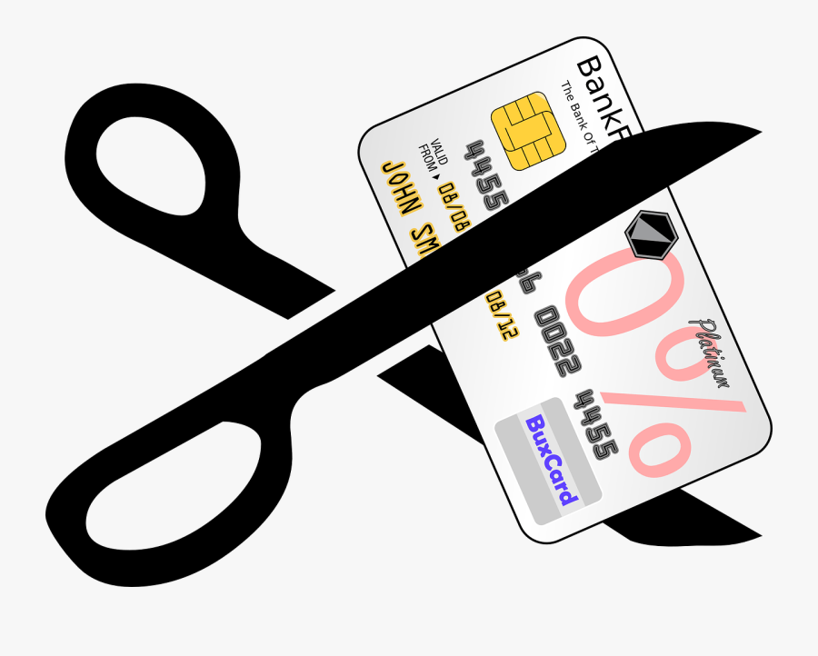 Credit-card, Scissors, Cutting, Financial, Debt - Scissors Cutting Credit Card, Transparent Clipart