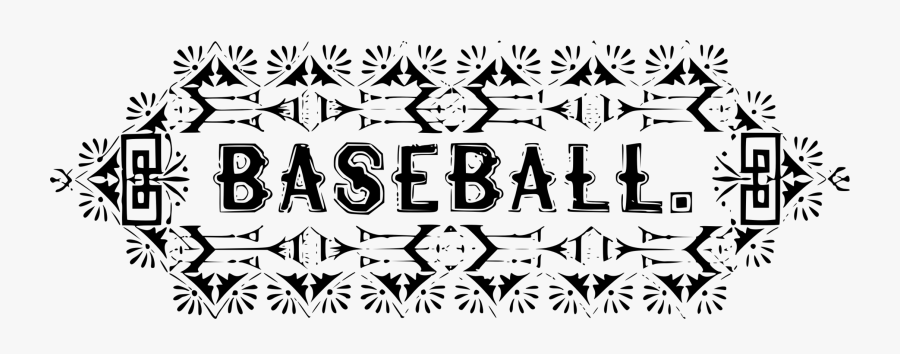 Art,symmetry,monochrome Photography - Clipart Baseball Vintage Free, Transparent Clipart