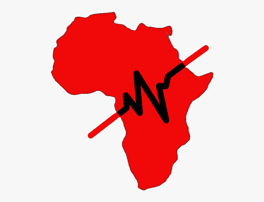Clip Art Heartbeats Images - Red Map Of Africa, Transparent Clipart