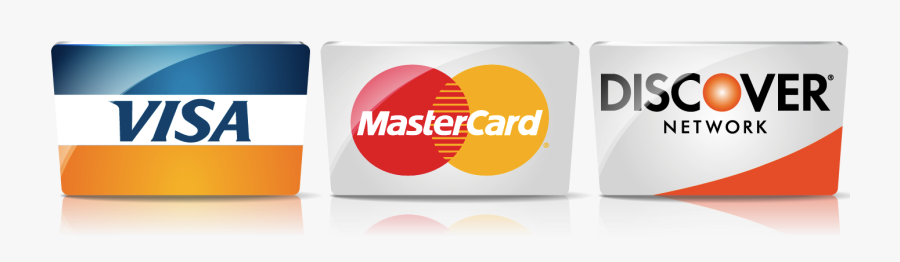 Clipart Credit Cards Logos - We Accept Visa Mastercard Discover, Transparent Clipart