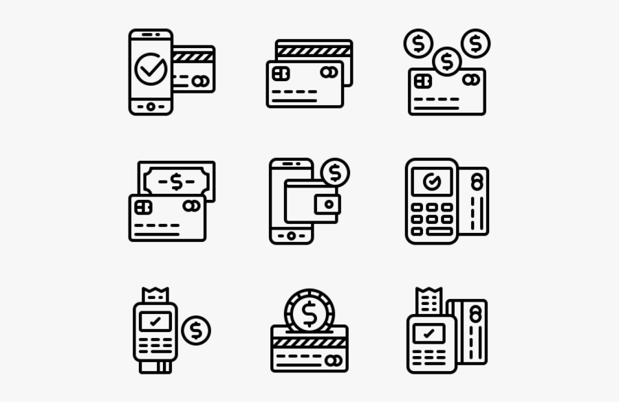 Credit Card Icons - Home Appliances Icons, Transparent Clipart