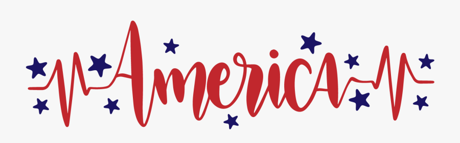 Clip Art America Heartbeat Commercial Use - Calligraphy, Transparent Clipart