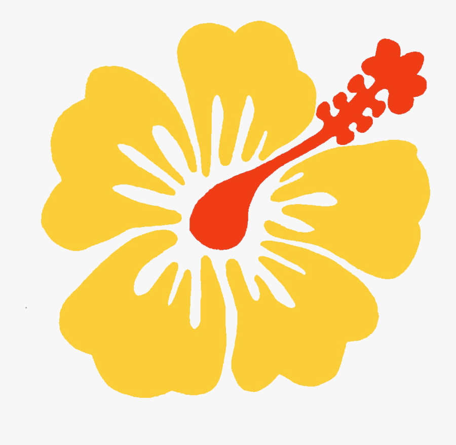 Drawn Hibiscus Fiji Flower - Hawaiian Hibiscus, Transparent Clipart