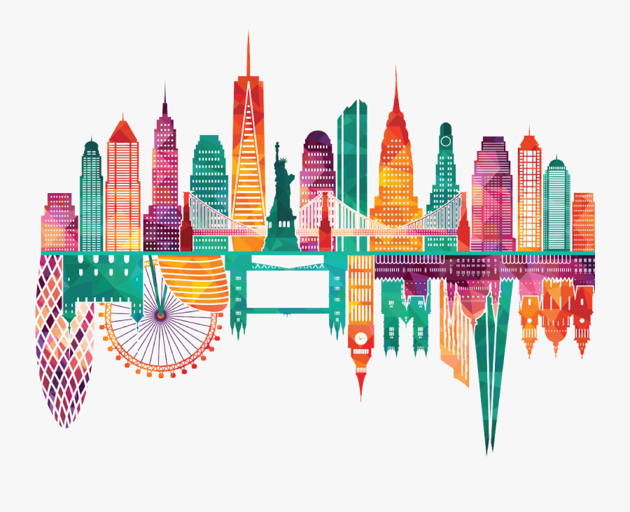 New York Skyline Png, Transparent Clipart