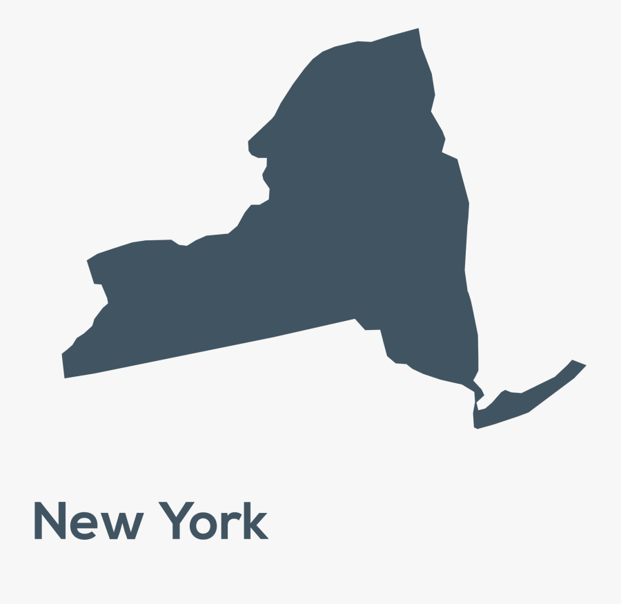 State Shapes New York, Transparent Clipart