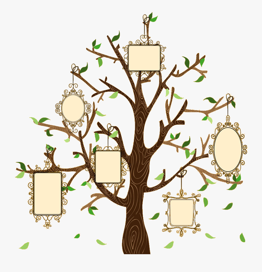 Family Tree Illustration Creative Euclidean Vector - Creative School Project Family Tree Design, Transparent Clipart