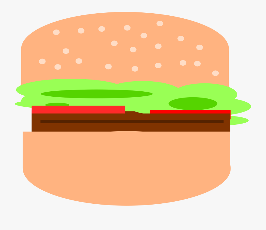 Simple Hamburger Clip Arts - Simple Hamburger Clipart, Transparent Clipart