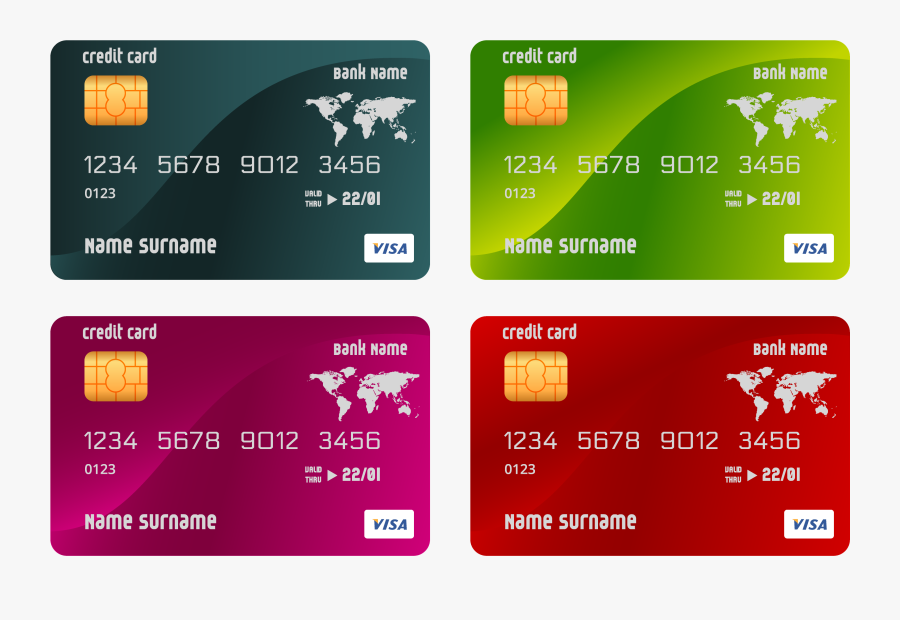 Credit Card Atm Card Template - Free Credit Card Number 2019, Transparent Clipart