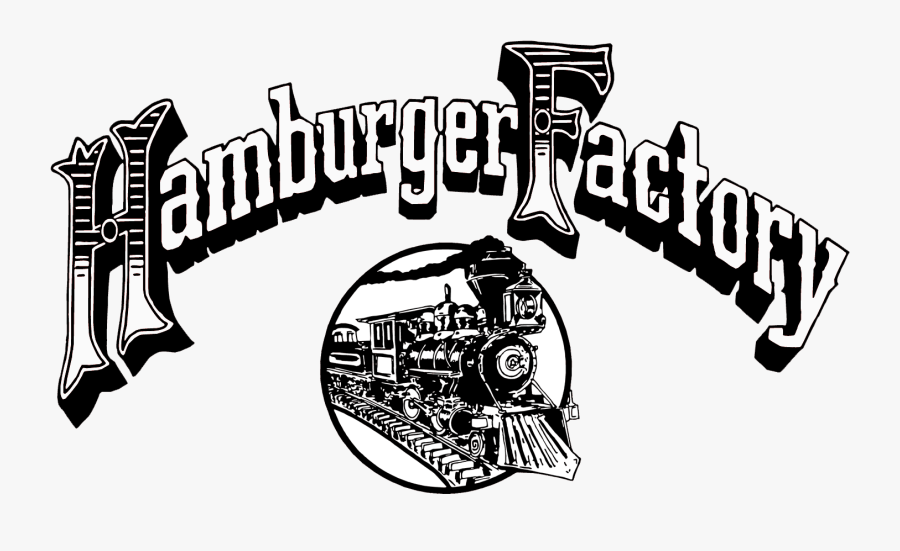 Hamburger Factory Logo, Transparent Clipart