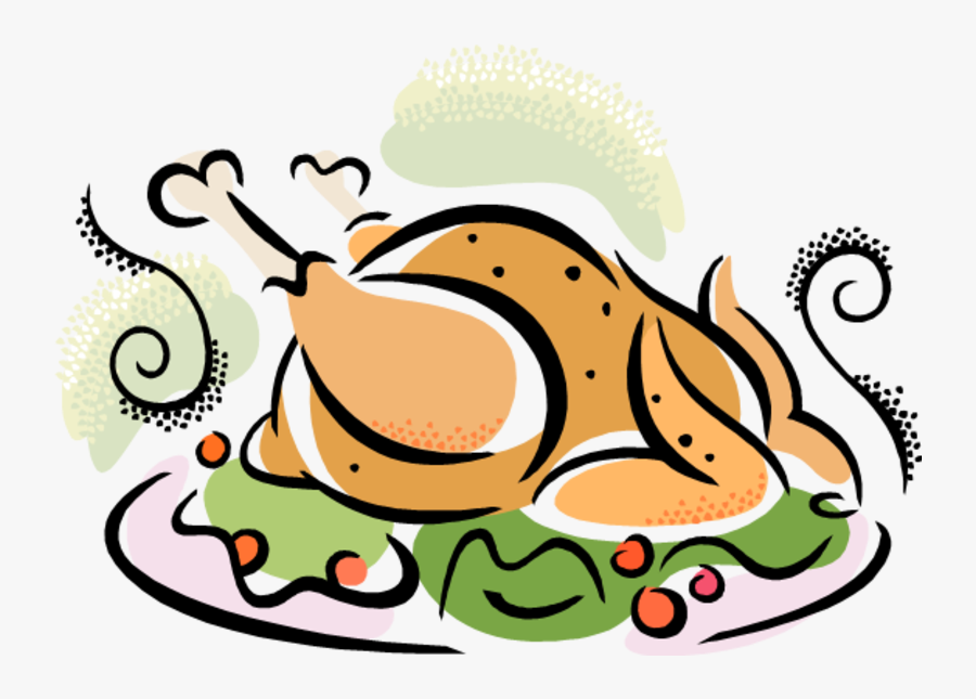 Transparent Thanksgiving Dinner Png - Christmas Turkey Dinner Clipart, Transparent Clipart
