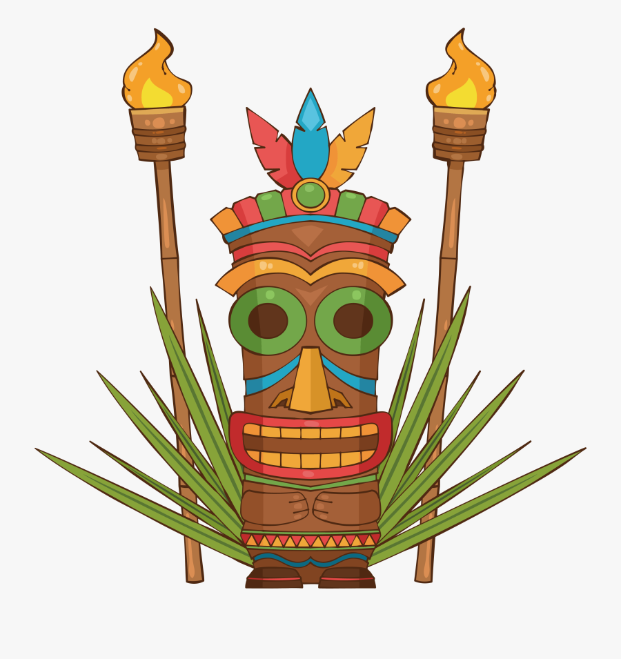 Coconut Clipart Tiki - Transparent Hawaiian Tiki Png, Transparent Clipart