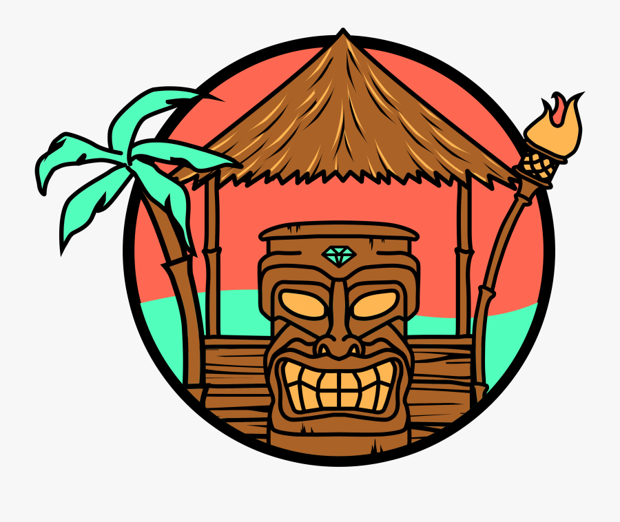 Torch Clipart Tiki Hawaii - Tropical Beach Huts Clipart, Transparent Clipart