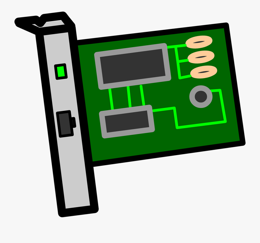 Network Interface Card Symbol, Transparent Clipart
