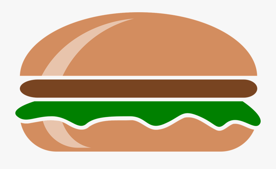 Hamburger, Fast-food, A Sandwich, Eating, Food, Eat - Pain Hamburger Dessin Png, Transparent Clipart