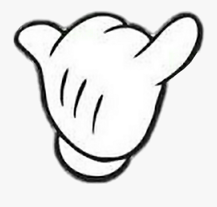 Hand Mickey Mouse Mickeymouse Tumblr Hawaii Clipart - Kaws Desktop Background, Transparent Clipart