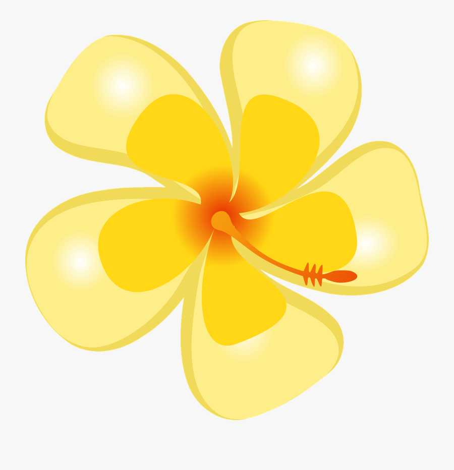 Hawaiian Flowers Clipart 16, Buy Clip Art - Flor Tropical Desenho Png, Transparent Clipart