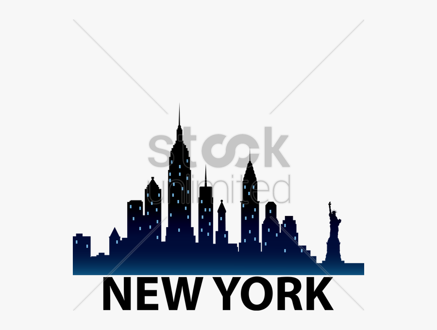 Clip Art New York City Vector - Statue Of Liberty, Transparent Clipart