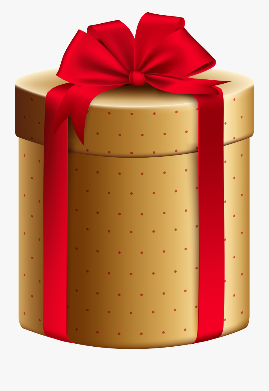 Gold Red Gift Box Png Clipart Image - Transparent Gift Box Png Hd, Transparent Clipart