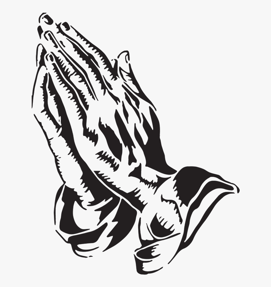 Praying Hands Prayer Religion Art Monochrome Photography - Praying Hands Png, Transparent Clipart