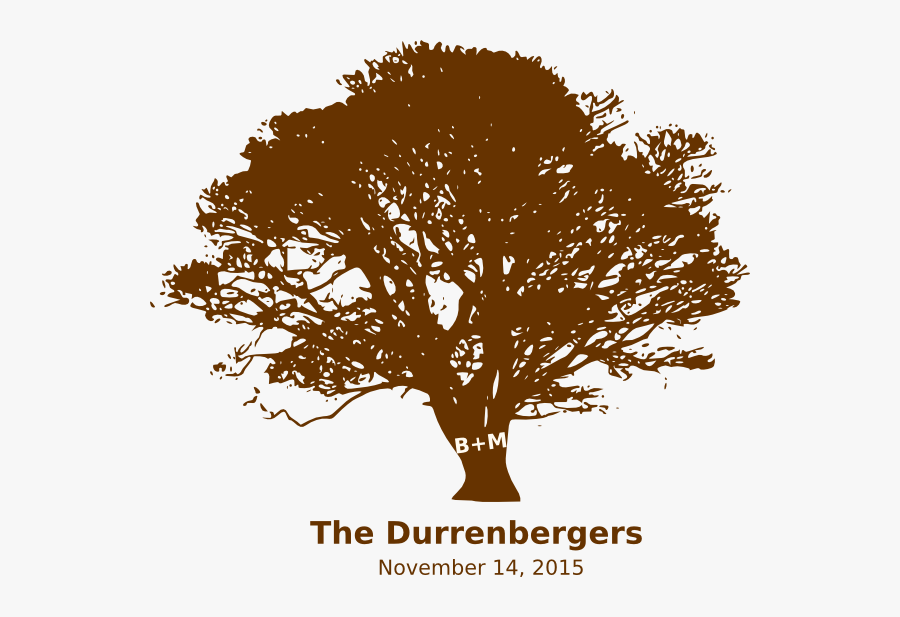 Green Tree Silhouette Png, Transparent Clipart