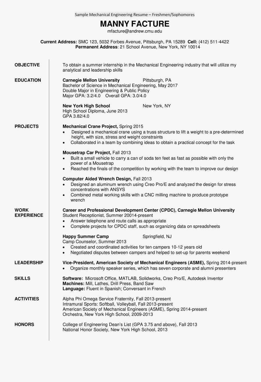 Clip Art Resume Present - Resume Of Freshmen Mechanical Engineering, Transparent Clipart