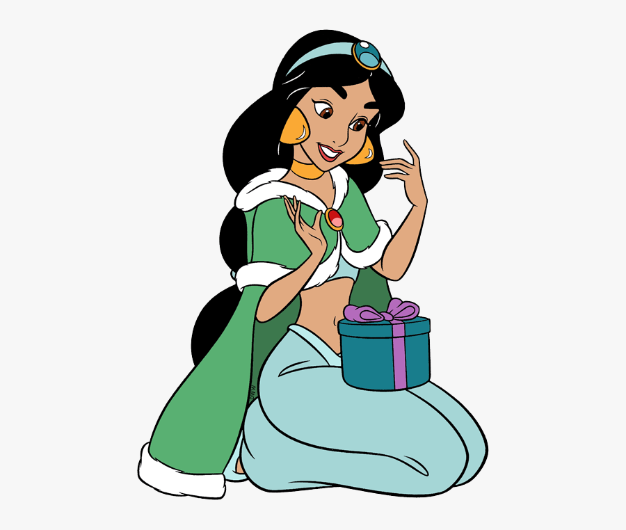 Disney Princess Christmas Jasmine, Transparent Clipart