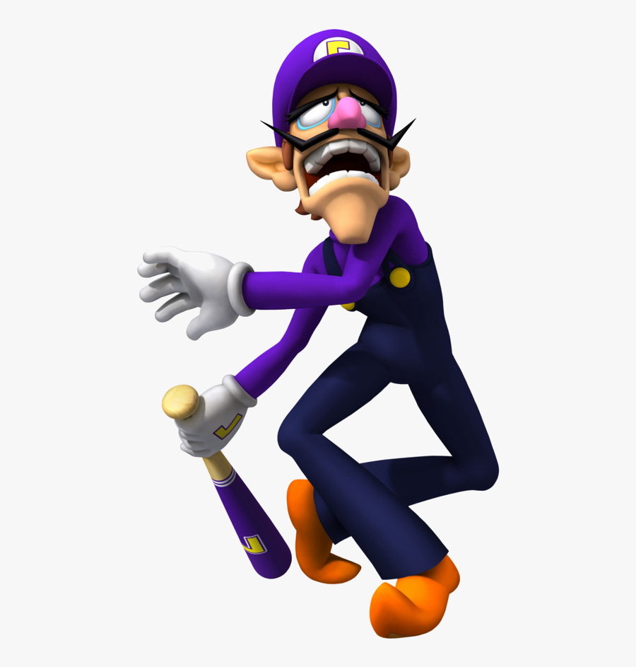 Waluigi Baseball Bat Png Clip Art Free Stock - Mario Super Sluggers Waluigi, free clipart...