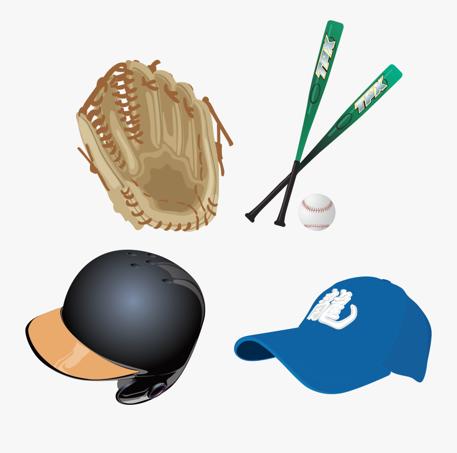 Basketball Baseball Sport Clip Art Set Ⓒ - 棒球 手套 Q 版, Transparent Clipart
