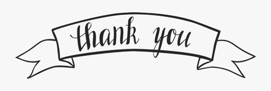 Clip Art Thank You, Transparent Clipart