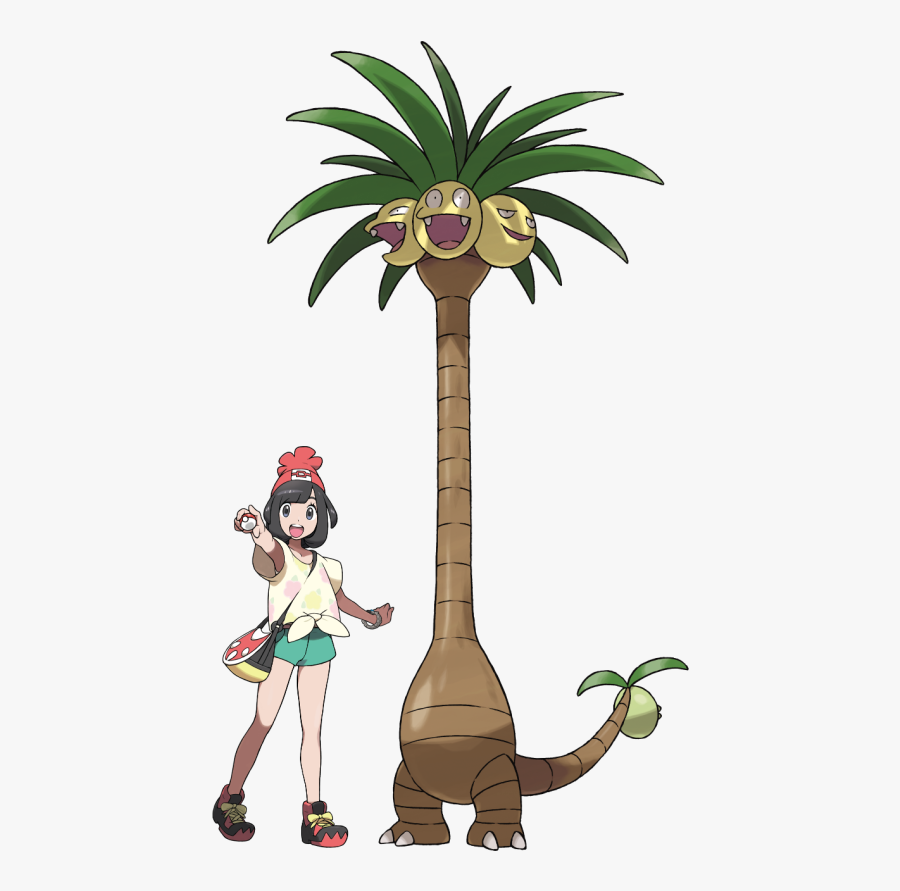 Tall Oak Tree Clipart Png - Shiny Alolan Exeggutor, Transparent Clipart