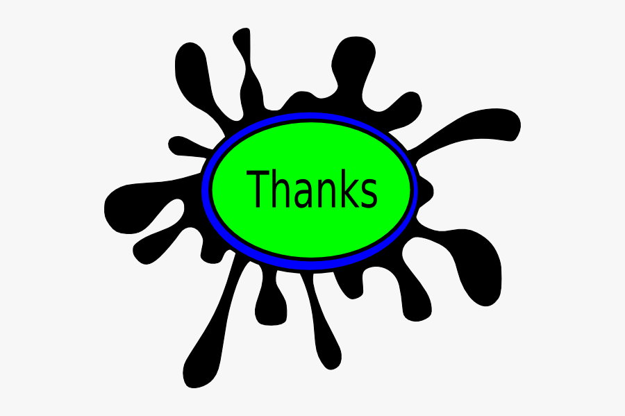 Thanks Clipart - Clipart Orange Paint Splash, Transparent Clipart