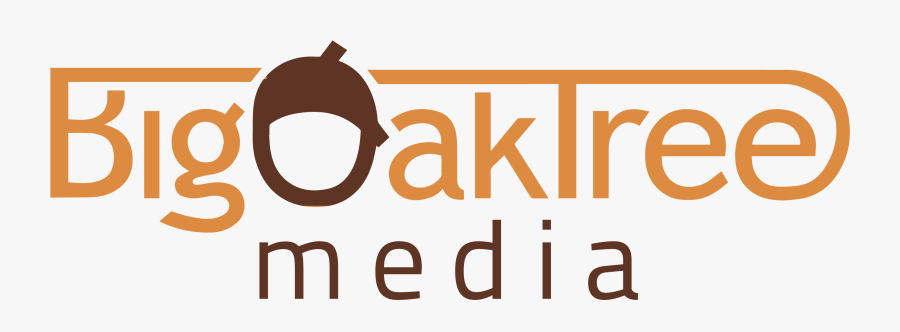 Big Oak Tree Media, Transparent Clipart