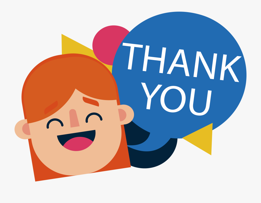Wedding Invitation Smiling Girl - Thank You Png Vector, Transparent Clipart
