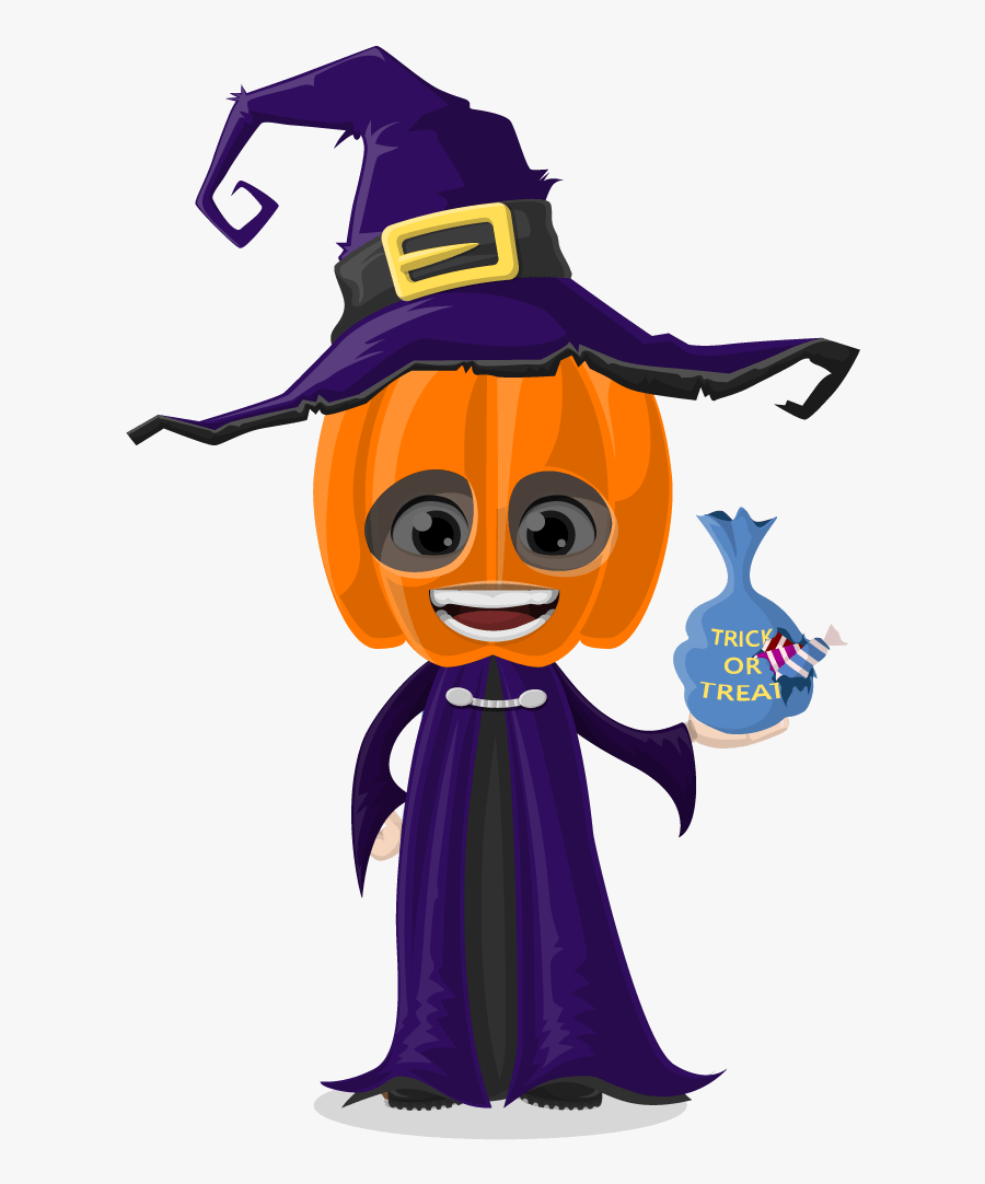 Transparent Cute Halloween Clip Art - Halloween Character Png, Transparent Clipart