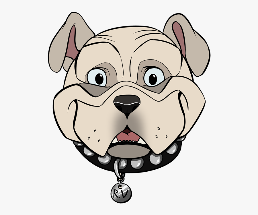Rio Vista Elementary School - Bulldog Cartoon Face Png, Transparent Clipart