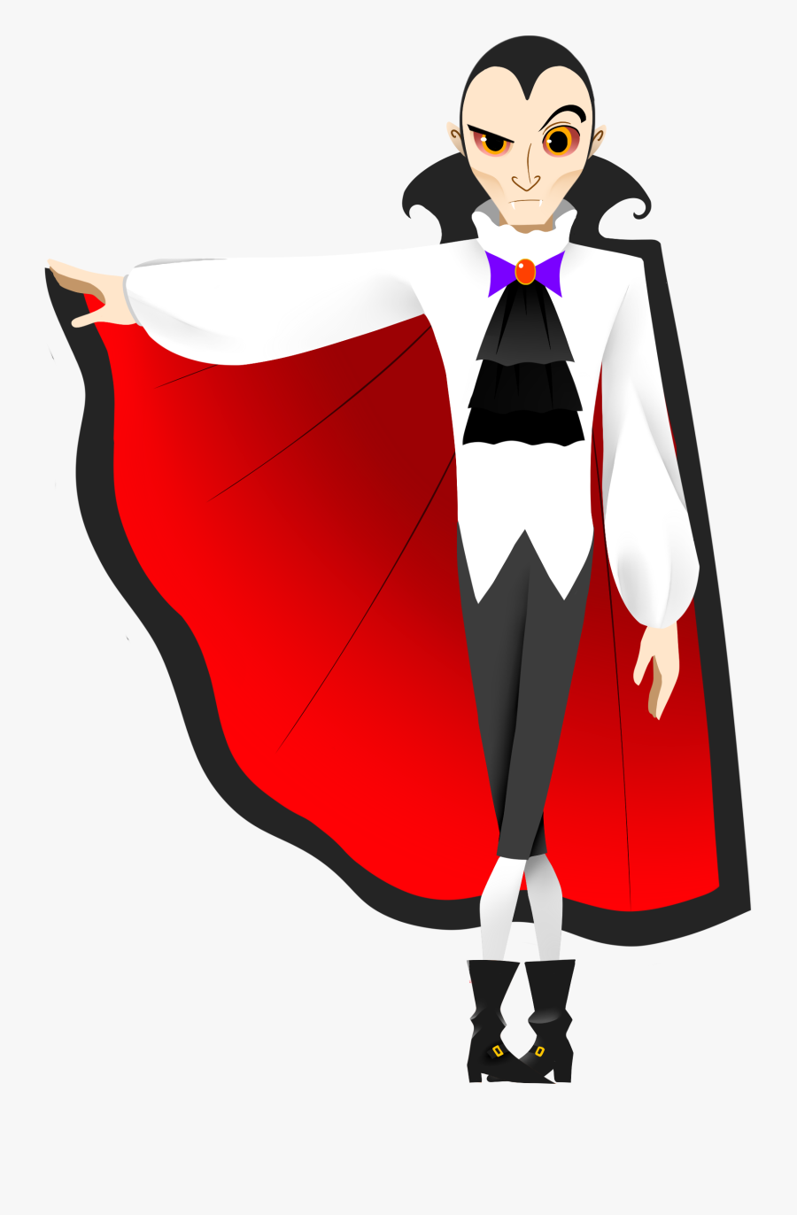 Free Halloween Clipart - Animated Count Dracula, Transparent Clipart