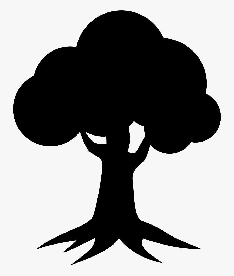 Royal Oak Homes Logo Of Tree Silhouette Comments - Tree Symbol Black And White, Transparent Clipart