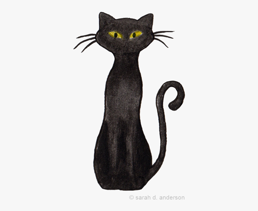 Black Cat, Transparent Clipart