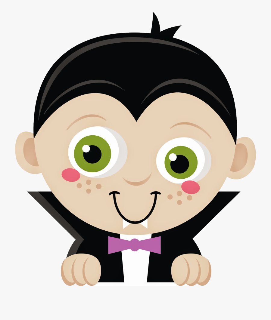 Cute Halloween Clipart Free - Cute Halloween Vampire Png, Transparent Clipart